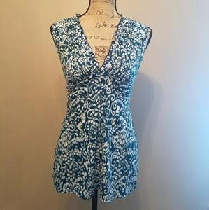 Sleeveless Floral Top